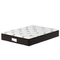 Imagem de Colchão Casal Molas Ensacadas Granville Pillow Top 138x188x28cm Marrom - Branco Probel Marrom-branco