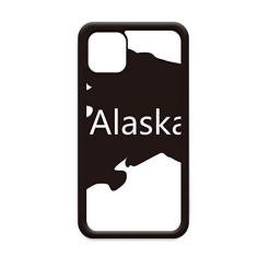Imagem de Alaska USA Mapa Estrelas Listras Bandeira para iPhone 11 Pro Max Capa para Apple Mobile Case