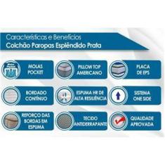 Imagem de Colchão Paropas Molas Pocket Esplêndido Prata King 193