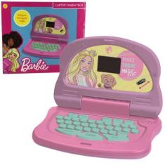 Imagem de Laptop Infantil Barbie Bilingue Musical  Emite Som Candide