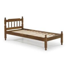 Imagem de Cama Solteiro Em Madeira Maciça Mv  Castanho