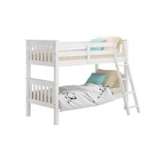 Imagem de Beliche de Madeira Escada Até o Chão Branco Lavado - Piratini