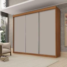 Imagem de Guarda Roupa Casal Ambiente Florença 3 Portas de Correr Carvalho New Mani - Luapa