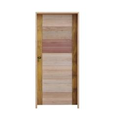 Imagem de Porta 3B Mista 72 X 210 Batente Misto 11cm Fechadura Externa Lado Direito