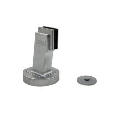 Imagem de Prendedor Fixador Batedor Trava Porta Magnetico 535 Escovado Uniao Mundial Ima Forte Piso E Parede