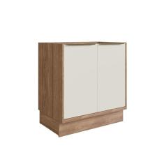 Imagem de Balcão de Cozinha 80cm 2 Portas Viena Herval Louro Freijó/Argila