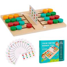Imagem de Jogo de tabuleiro Slide Puzzle Sozize Color Matching para crianças de 3 a 7 anos