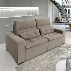 Imagem de Sofá Retrátil e Reclinável 2 Lugares 220cm Essence Marrom