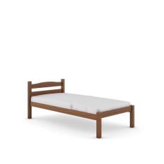 Imagem de Cama de Solteiro Canela Reta de Madeira Maciça