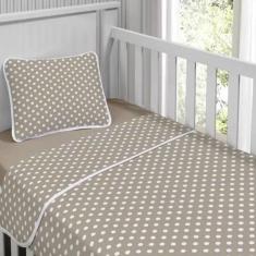 Imagem de Jogo de Cama Tecebem Malha Mini Cama(Montessoriana)Cacau 3 Peças Duna