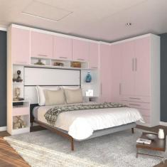 Imagem de Guarda Roupa Dormitório Modulado Alpes Casal 1,58 M Queen Canto - Roup