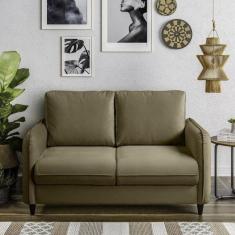 Imagem de Sofá Orquídea 2 Lugares em Veludo Cabecasa Madeiramadeira Marrom