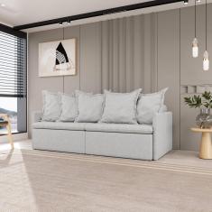 Imagem de Sofá Retrátil e Reclinável 4 Lugares 240cm Dália Cabecasa Madeiramadeira Mescla Prata