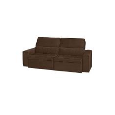 Imagem de Sofá Retrátil e Reclinável 3 Lugares Havana Marrom Cookiee - Meu Estof