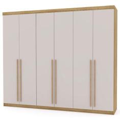 Imagem de Guarda Roupa Casal 276cm 6 Gavetas Dubai Majestic Nature/Fendi - Vlr M
