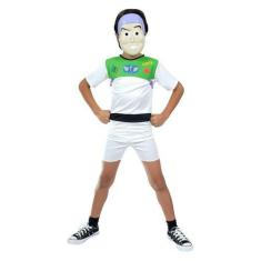 Imagem de Fantasia Toy Story Infantil Buzz Lightyear Curta Com Máscara - Global