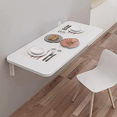 Imagem de Mesa de bar para café da manhã, estações de trabalho para computador, mesas dobráveis ​​montadas na parede Mesa de parede dobrável Mesa de jantar com folhas rebatíveis Mesa de trabalho | Mes