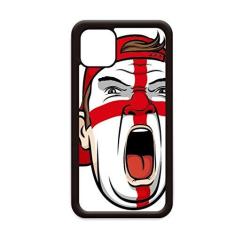 Imagem de Capa com bandeira da Inglaterra para cabeça de maquiagem facial gritando para iPhone 11 Pro Max para Apple Mobile Case