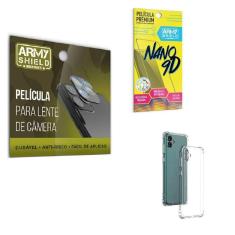 Imagem de Película De Câmera E Tela Samsung A04 + Capinha Anti Shock