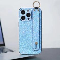 Imagem de Pulseira Flash Powder Phone Case para Iphone 13 11 12 14 15 Pro Max 14 15 Plus Flash Powder Cover para IPhone 12 13 14 15 ProMax, azul flash, para iPhone 11 ProMax