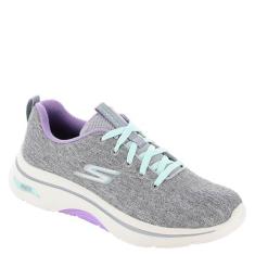 Imagem de Skechers Go Walk Arch Fit 2.0 Vivid Sunset Feminino, Cinza-lavanda, 38
