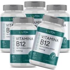 Imagem de Vitamina B12 Metilcobalamina 400mg Vegana Lauton - Kit 5