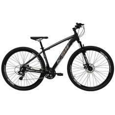 Imagem de Bicicleta Aro 29 Ksw Xlt Alumínio 27v Freio a Disco Mecânico Garfo com Suspensão - Preto/Prata