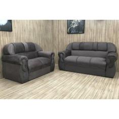 Imagem de Conjunto De Sofá 2X3 Lugares Corsa Marrom