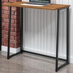 Imagem de Escrivaninha Preto/Canela Rústico Art Panta Dobrável Fit