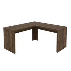 Imagem de Mesa Escrivaninha de Canto 157,3x74,5x157,3 cm Nogal - Tecnomobili