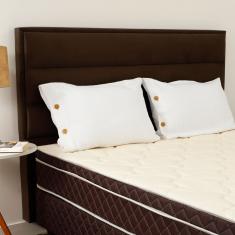 Imagem de Cabeceira Estofada Para Cama Box Queen 114x162 Swede Café BF Colchões