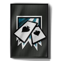 Imagem de Quadro Decorativo Gamer Ace Logo Rainbow Six Siege