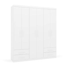 Imagem de guarda-roupa casal advantage 6 pt 4 gv branco