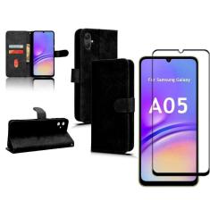 Imagem de Kit Capinha Carteira Flip Para Samsung A05 + Película 3D