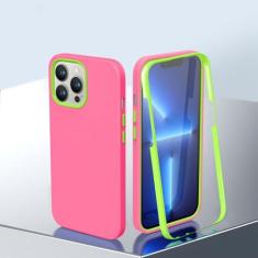 Imagem de Capa de telefone 2 em 1 360 de corpo inteiro para iPhone 14 13 11 12 Pro Max X XR XS 14 Plus Candy Color Soft Liquid Silicone Cover, T4, para iPhone X ou XS
