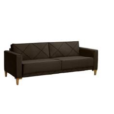 Imagem de Sofa + Living 1,80m 3Lugares Tucson Marrom REC ESTOFADOS