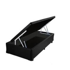Imagem de Base Box Baú Solteirão A Colchões Sintético Preto 49X96x203 - Rabi Col