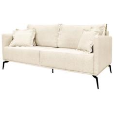 Imagem de Sofa Liv 3 Lugares 200cm Pes A o Linho 233 Ezz