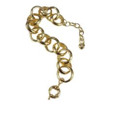Imagem de Pulseira Folheado Elo Redondo Liso Médio