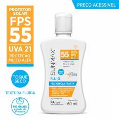 Imagem de Protetor Solar Sunmax Fluid Pele Oleosa e Mista FPS 55 Loção Fluida com 60ml