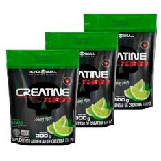 Imagem de KIT 3x Creatine Turbo Refil 300g - Black Skull (LIMÃO)