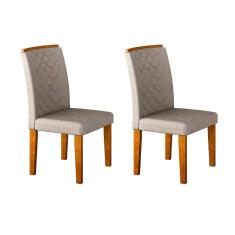 Imagem de Conjunto Com 2 Cadeiras De Jantar Maia Turim Imbuia