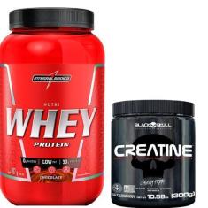 Combo whey 100% concentrado 900g + creatina 300g - max - MAX TITANIUM -  Whey Protein - Magazine Luiza