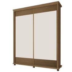 Imagem de Guarda Roupa Solteiro 2 Portas Spazio F08 Freijó/Off White - Mpozenato