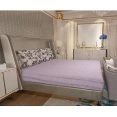 Imagem de Jogo De Lençol Zono Enxovais Cama King 3 Peças Malha 100% Algodão Rosa