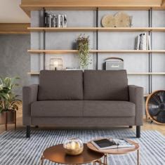 Imagem de Sofá 2 Lugares Com Usb Em Linho Antúrio Cabecasa Madeiramadeira