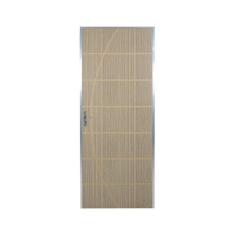 Imagem de Kit Porta De Madeira Decorada 212x75cm Com Batente De Alumini