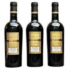 Imagem de Vinho Conte di Campiano Riserva Primitivo di Manduria | Kit com 3 Garrafas | Oferta
