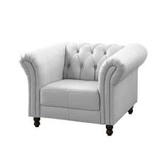 Imagem de Poltrona Decorativa Bérgamo Couro Natural  - Scala Decor