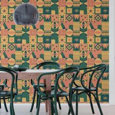 Imagem de Papel De Parede Adesivo Geométrico Étnico N05101 0,58X3,00M